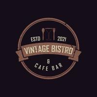 tipografía clásica del emblema del país vintage para la inspiración del diseño del logotipo del restaurante del bar occidental vector