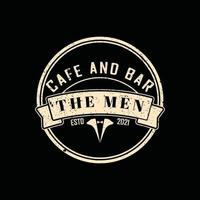 Classic Vintage Retro Label Badge logo design for gentleman cloth apparel vector