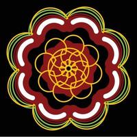 Mandala colorful design for decoration vector