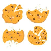 sweet coffee cookie illustration vector