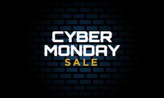 Cyber Monday Background Design. Good for Banner or Poster. vector