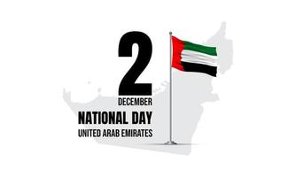 fondo del día nacional de los emiratos árabes unidos. ilustración vectorial vector
