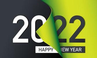 2022 Happy New Year Background Design. Vector Illustration.