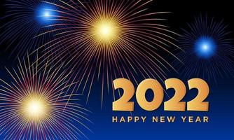 2022 Happy New Year Background Design. Vector Illustration.