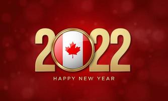 2022 Happy New Year Background Design. Vector Illustration.