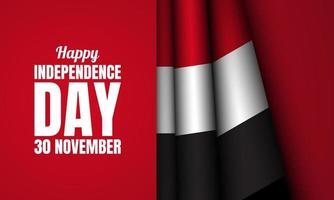 fondo del día de la independencia de yemen. ilustración vectorial vector