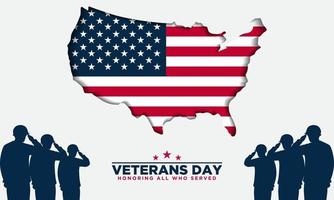 Vector illustration of Veterans Day.