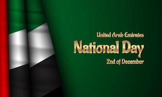 United Arab Emirates National Day Background. vector