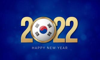 2022 Happy New Year Background Design. Vector Illustration.