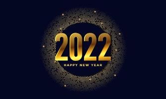 2022 Happy New Year Background Design. Vector Illustration.