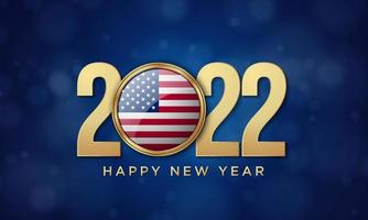 2022 Happy New Year Background Design. Vector Illustration.