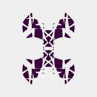 vector illustration of a unique and beautiful image, neat like a flower for decoration or others