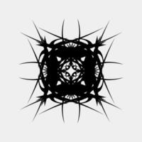 Vector illustration of a unique tattoo motif, scary and cool, simstris for a muscular and scary man