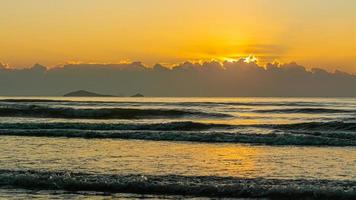 Sun and sea sunset background. Nature composition. photo