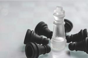 chess figure Chess pieces Symbol of competition photo