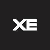 letter xe motion arrow simple geometric symbol vector