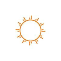 vector de logotipo de remolino geométrico de arte de líneas de rayos de sol