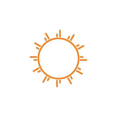 sun rays lines art geometric swirl logo vector