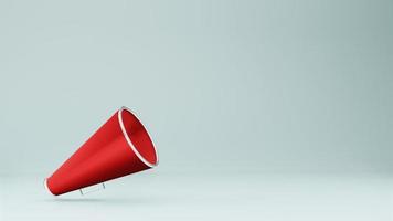 Megaphone speaker or megaphone loudspeaker 3D Rendering photo