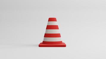 Traffic cones road cones 3d rendering photo