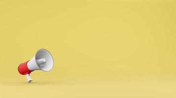 Megaphone speaker or megaphone loudspeaker 3D Rendering photo