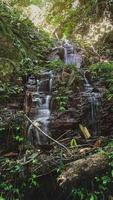 Amazing waterfall in green forest Laong Rung Waterfall Yala Thailand photo