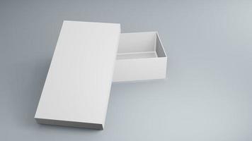 Box Mockups blank packaging box 3d rendering photo