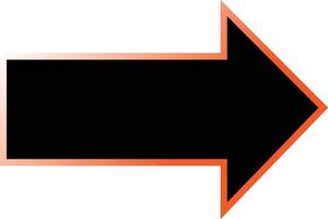 A nice bold  black arrow helps in define direction  Art Illustration vector