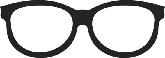 unas bonitas gafas médicas con montura negra vector