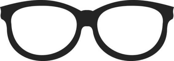 A nice medical glasses with black frame vector