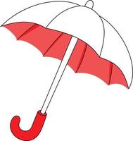 a nice umbrella use in winter vector