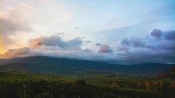 Landscape of mountain in krabi province Thailand photo