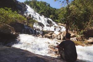 Mae Ya Waterfall in Chang Mai Thailand photo