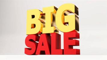 3d  BIG sale word  , 3D render photo