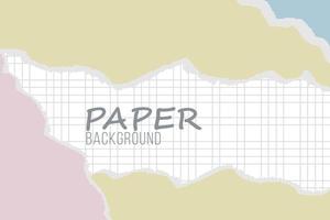 Ripped paper background mockup pastel diy craft vector