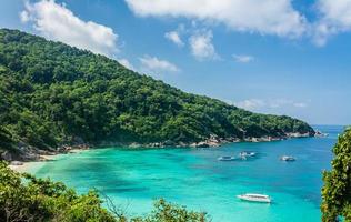 View Point at Similan island of Similan Island National Park on Andaman sea in Phang Nga , Thailand photo