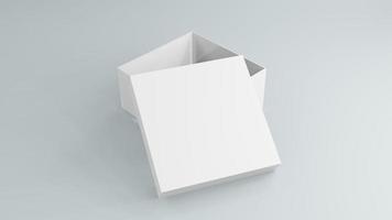 Box Mockups blank packaging box 3d rendering photo