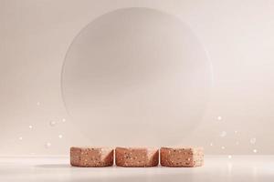 3D rendering abstract platform podium product presentation backdrop photo