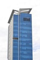 Bekasi, West Java, Indonesia, March 5th 2022. Bank Mandiri tower at the heart of the town. photo