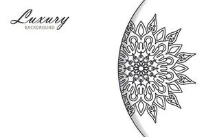 Beautiful vector hand drawn indian ornament mandala on background style.