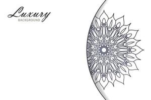 Beautiful vector hand drawn indian ornament mandala on background style.