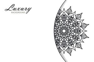 Beautiful vector hand drawn indian ornament mandala on background style.