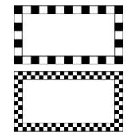 frame templates for photos or designs with a chessboard theme vector