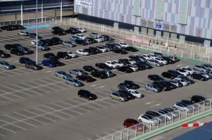 parking with cars at Marseille photo