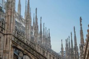 Spiers of the cathedral of Milan photo