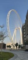 Ferris wheel Dubai Eye at Bluewaters Island, Dubai Marina in a sunny day, Dubai, United Arab Emirates photo