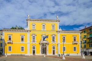 Brescia, Italy, September 11, 2019 Palazzo Martinengo Palatini palace, L'Universita degli Studi building in Brescia photo