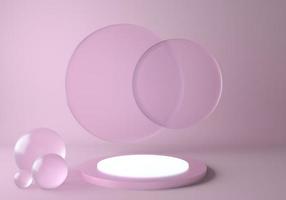 3d abstract background, mock up scene geometry shape podium for product display. photo