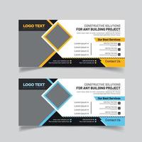 Construction Billboard Template vector