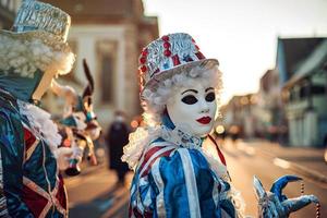 Venetian Carnival in Rosheim, Alsace, France. photo